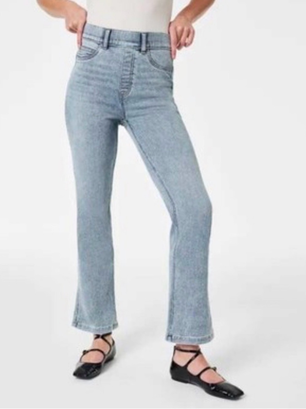 Spanx Kick Flare Pull-On Women’s Jeans in Indigo Sky size XL (14-16)